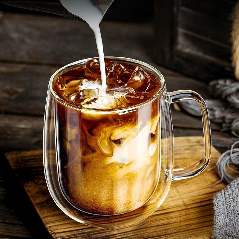 CrystalSip™ – Double-Wall Glass Mug