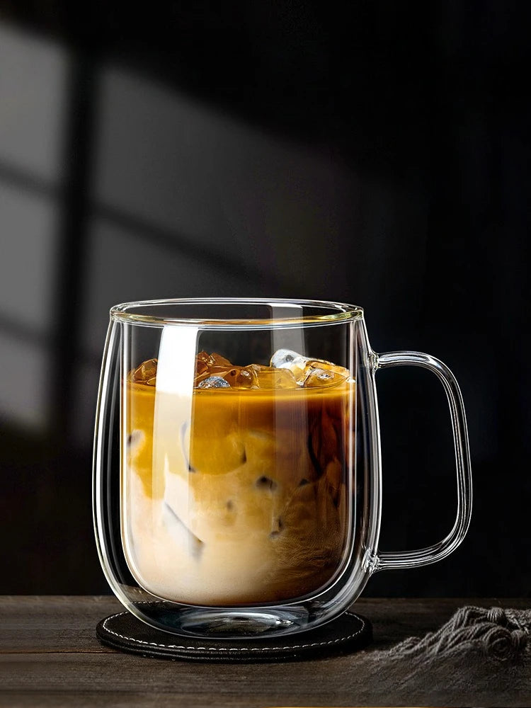 CrystalSip™ – Double-Wall Glass Mug