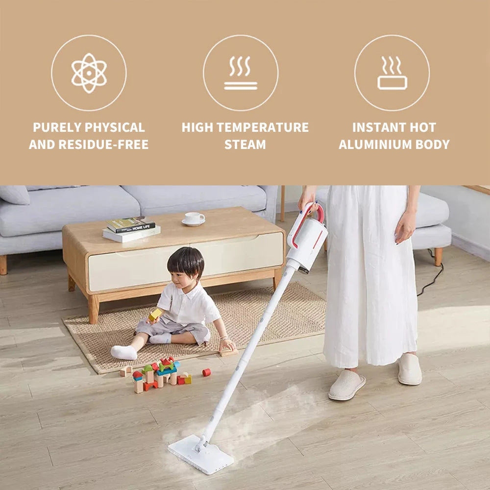 Deerma DEM-ZQ610 Steam Mop with 5 Attachments