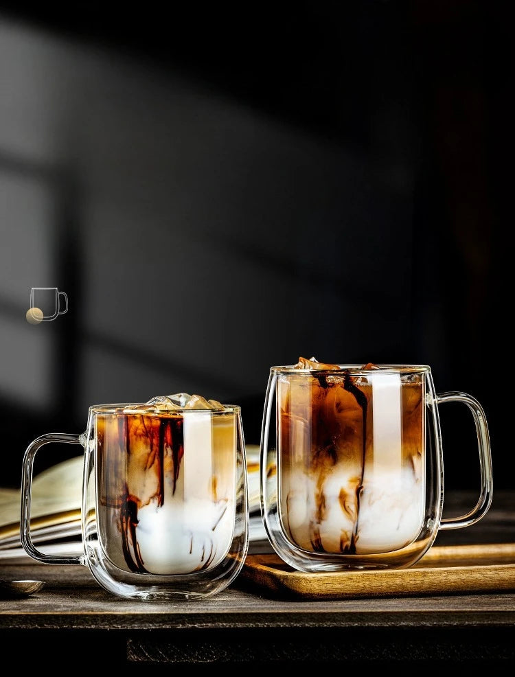 CrystalSip™ – Double-Wall Glass Mug