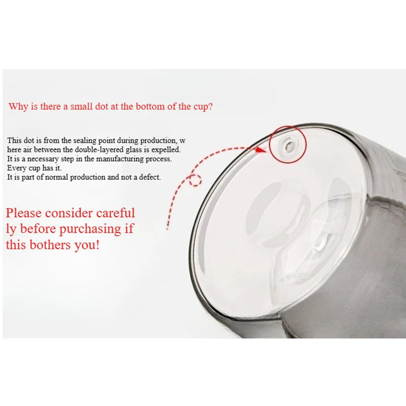 CrystalSip™ – Double-Wall Glass Mug