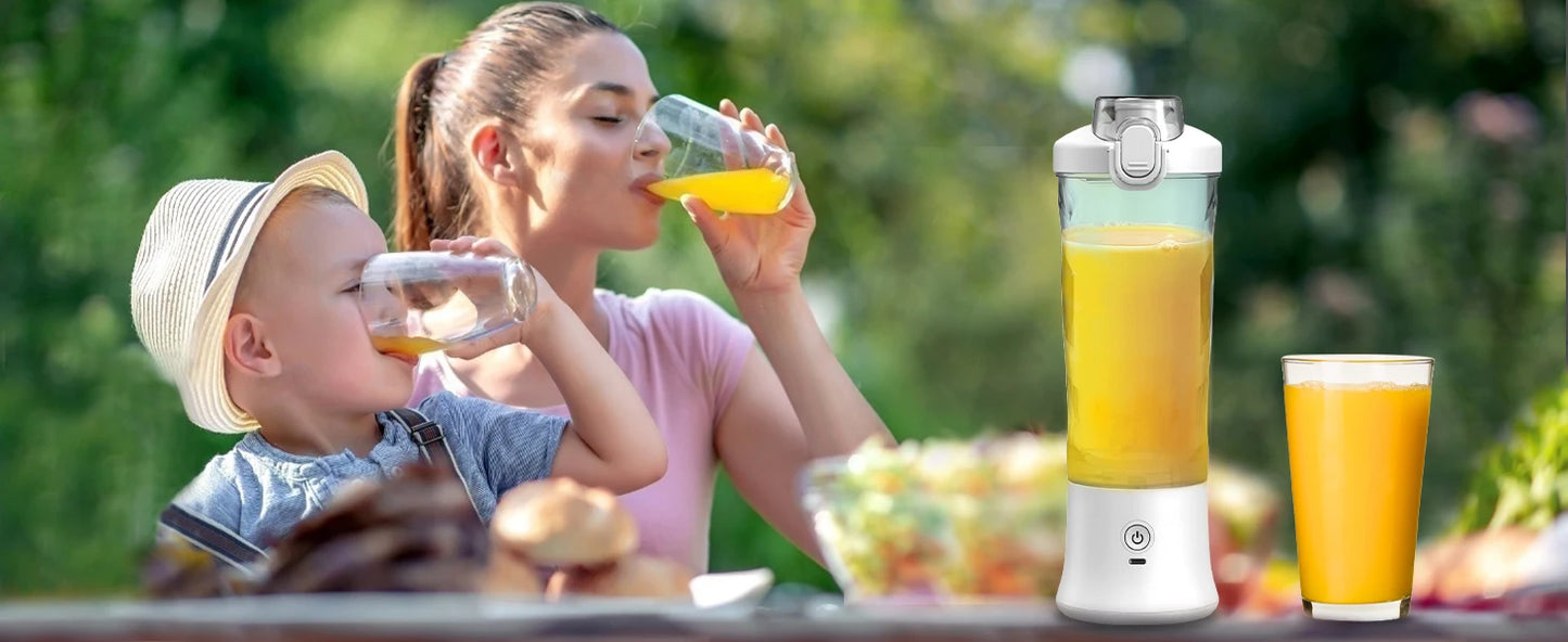 Portable 20oz BPA-Free USB Blender with Travel Lid
