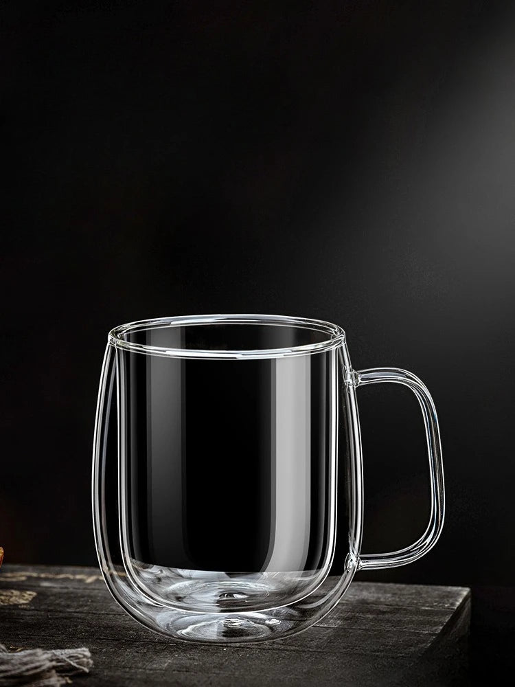 CrystalSip™ – Double-Wall Glass Mug