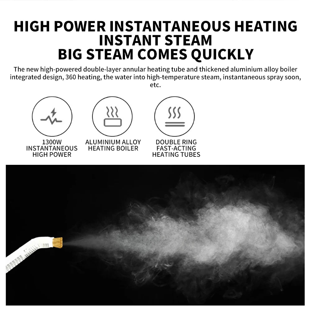 Deerma DEM-ZQ610 Steam Mop with 5 Attachments