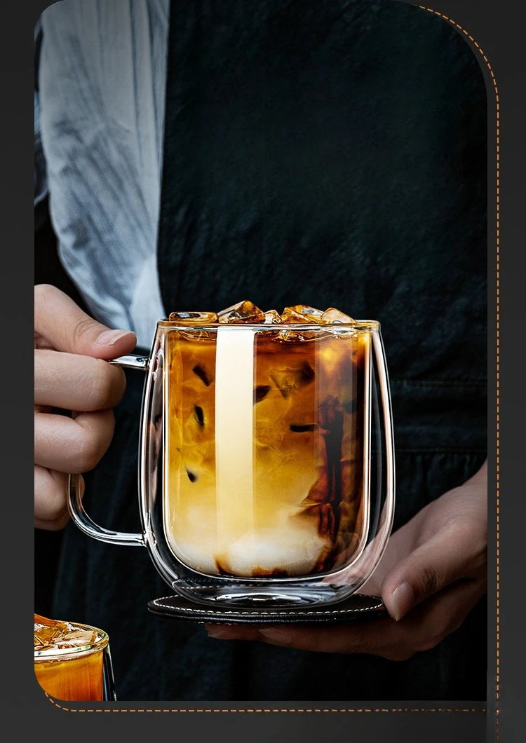 CrystalSip™ – Double-Wall Glass Mug