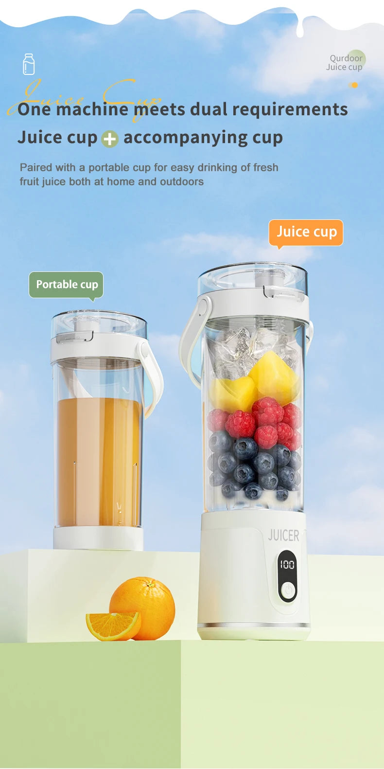 Outdoor Portable Blender 600ml