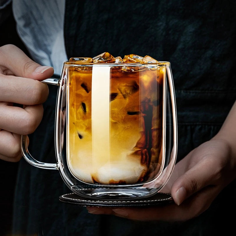 CrystalSip™ – Double-Wall Glass Mug