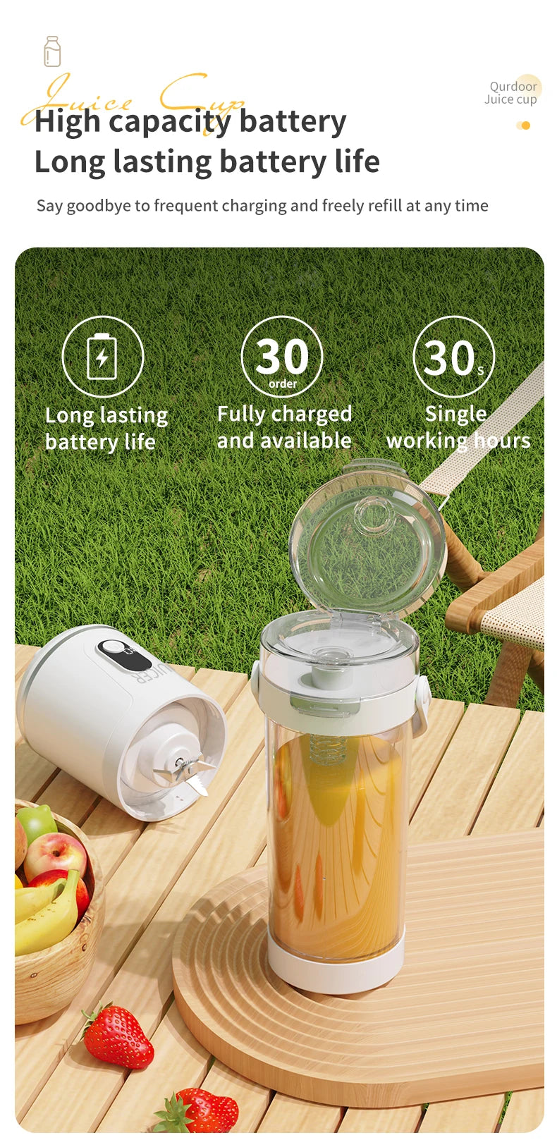 Outdoor Portable Blender 600ml