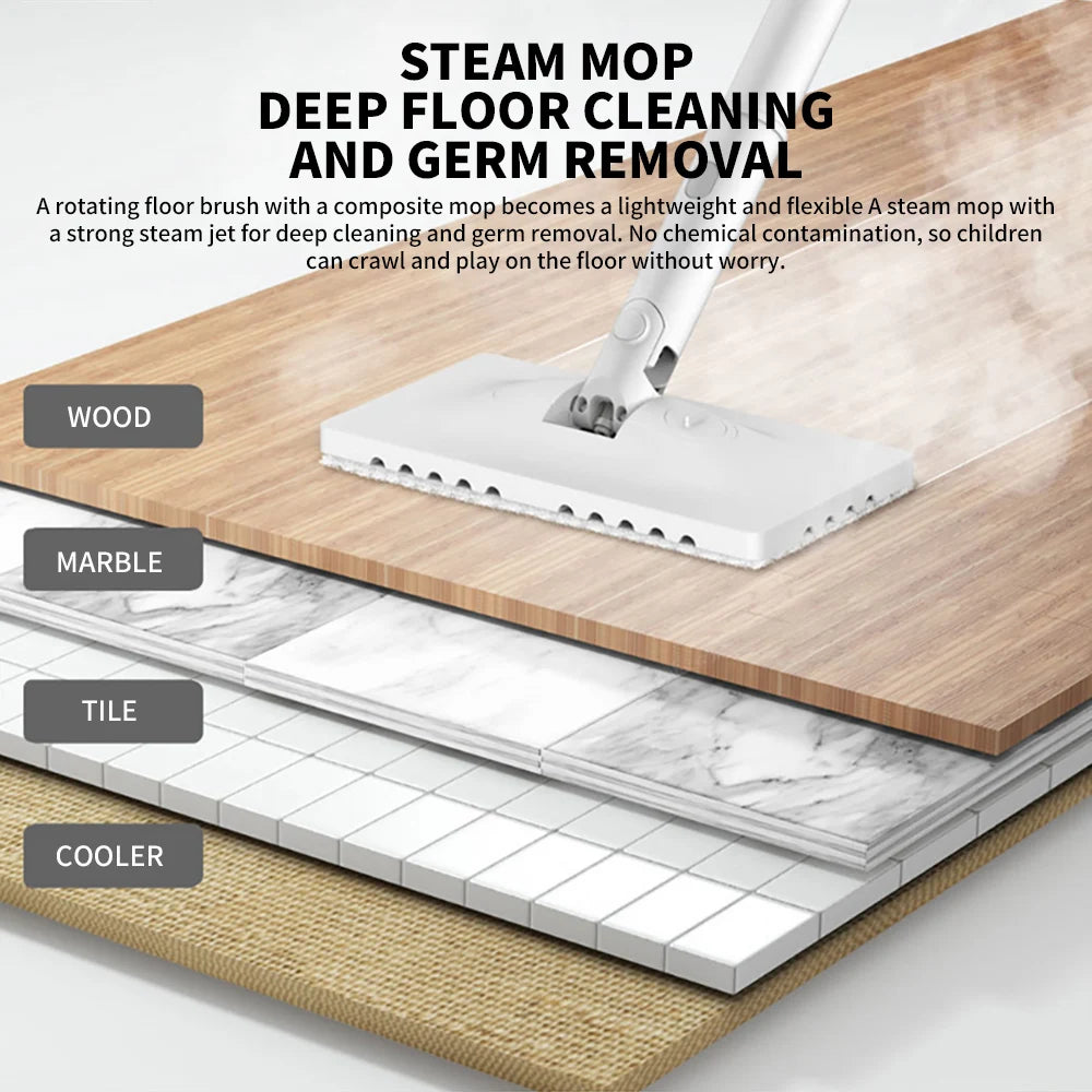 Deerma DEM-ZQ610 Steam Mop with 5 Attachments