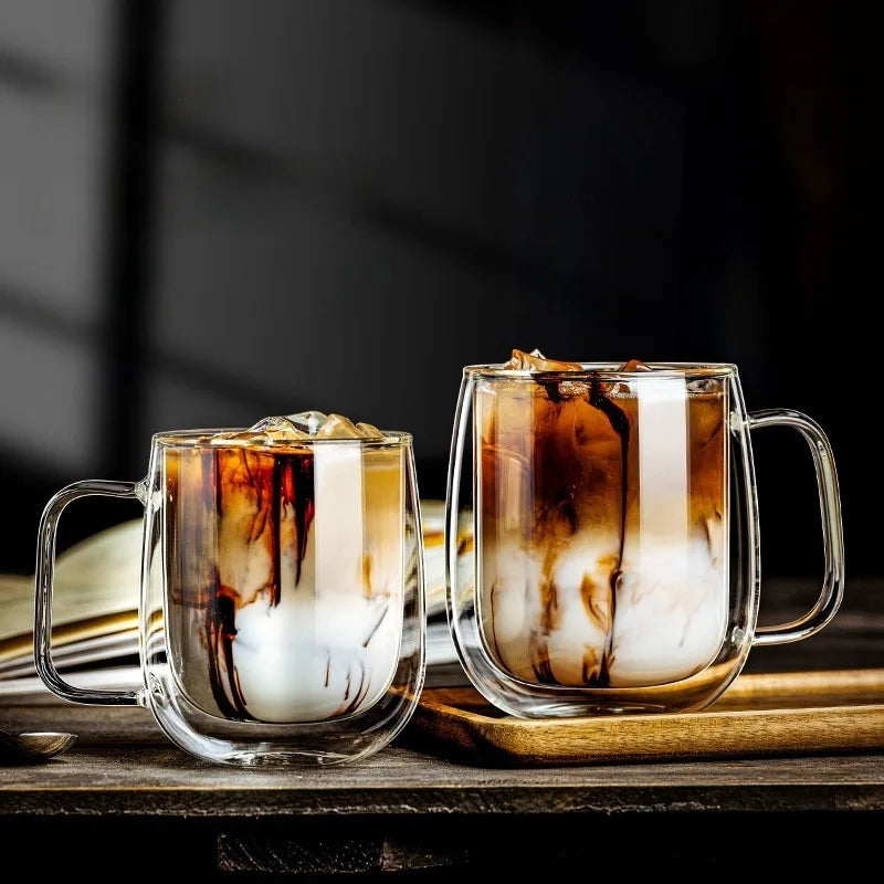 CrystalSip™ – Double-Wall Glass Mug