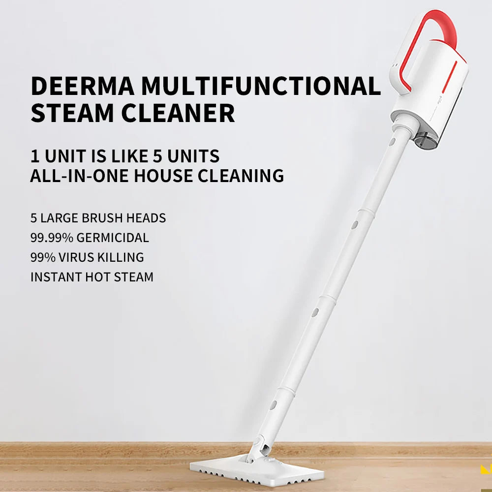 Deerma DEM-ZQ610 Steam Mop with 5 Attachments