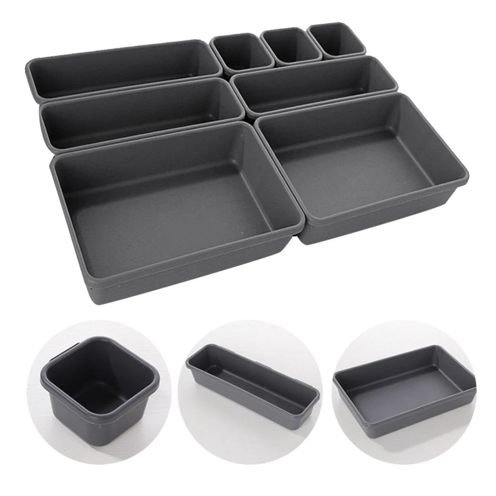 FlexiDivider 8-Piece Makeup Tray Set