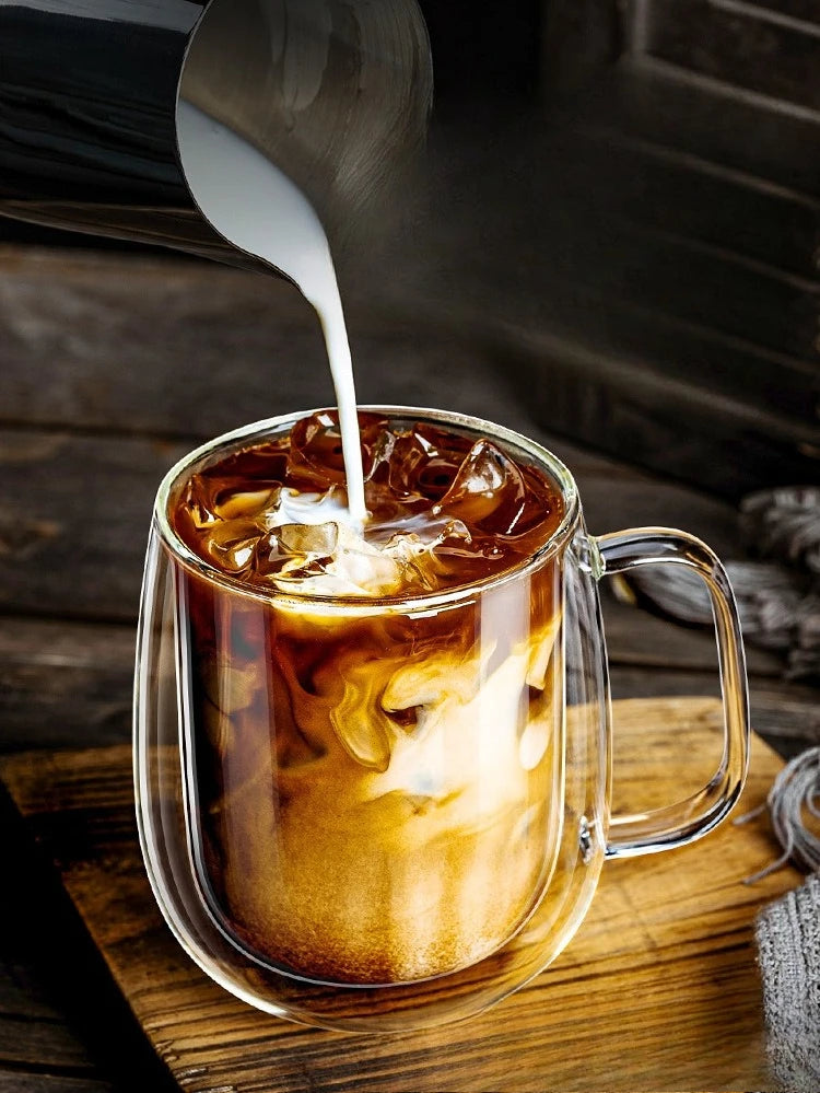 CrystalSip™ – Double-Wall Glass Mug