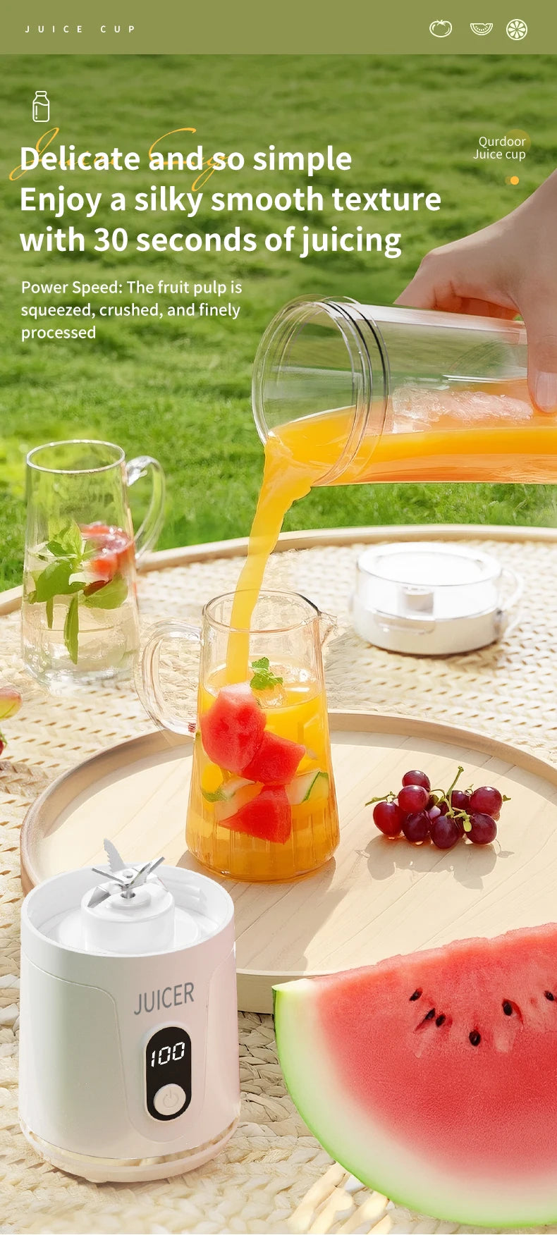 Outdoor Portable Blender 600ml