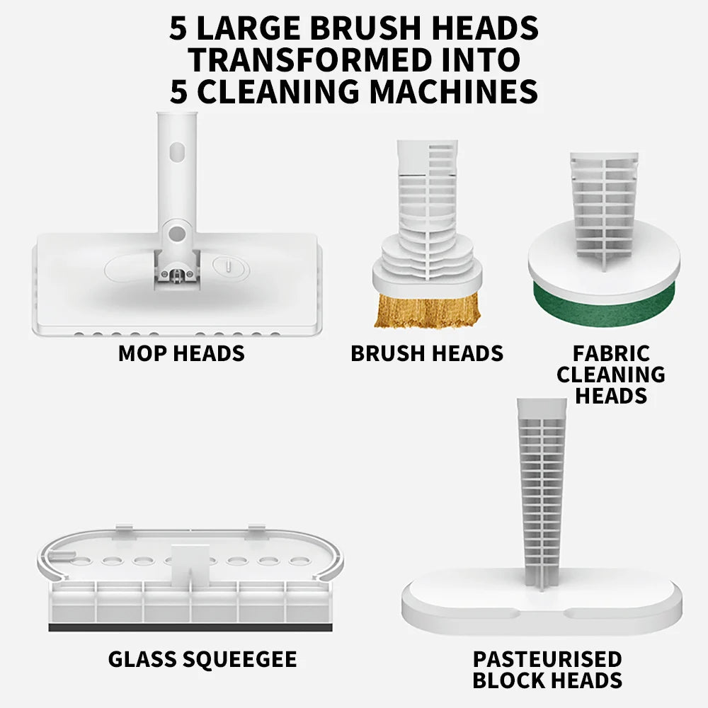 Deerma DEM-ZQ610 Steam Mop with 5 Attachments