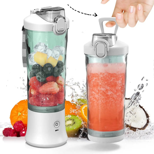 Portable 20oz BPA-Free USB Blender with Travel Lid