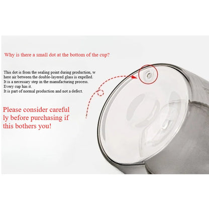 CrystalSip™ – Double-Wall Glass Mug
