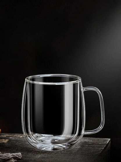 CrystalSip™ – Double-Wall Glass Mug