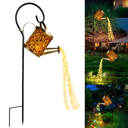Luz solar para regadera: iluminación mágica para el jardín con 36 LED