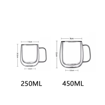CrystalSip™ – Double-Wall Glass Mug