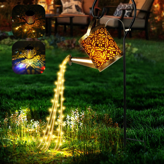 Luz solar para regadera: iluminación mágica para el jardín con 36 LED