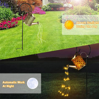 Luz solar para regadera: iluminación mágica para el jardín con 36 LED