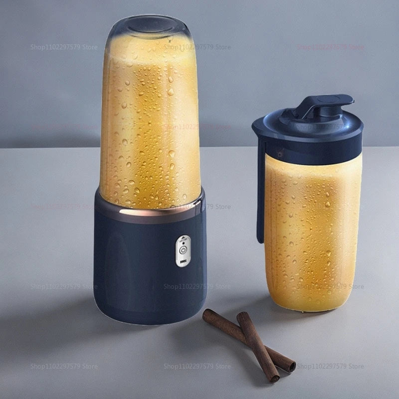 Multi-Function USB Rechargeable Juicer with Double Cups and 6 Blades.