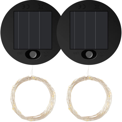 Luz solar para regadera: iluminación mágica para el jardín con 36 LED