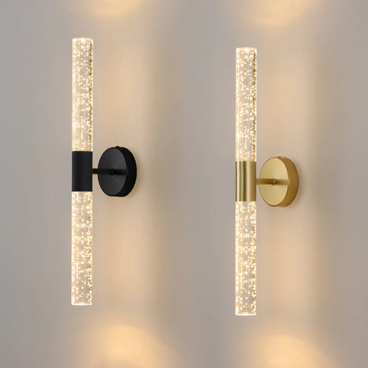Lámpara de pared LED Nordic Bubbles con varilla de cristal: elegancia moderna