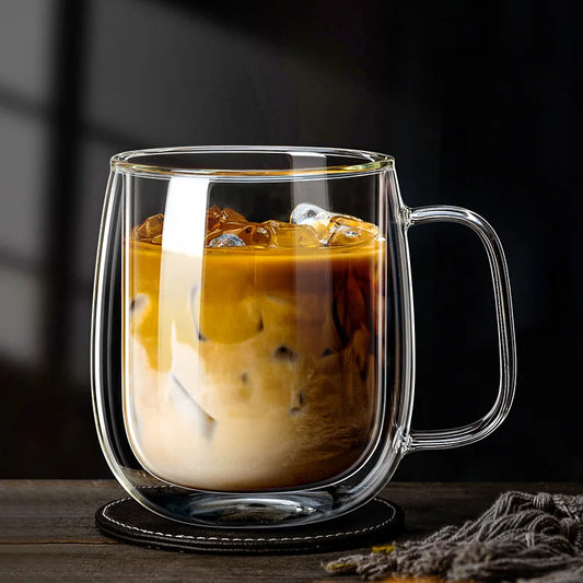 CrystalSip™ – Double-Wall Glass Mug